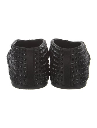 Khaite Satin Crystal Embellishments Flats