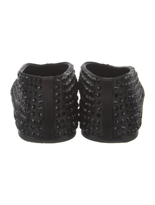 Khaite Satin Crystal Embellishments Flats
