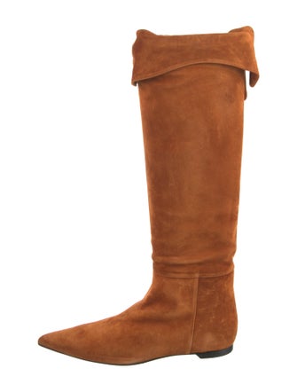 Khaite Suede Riding Boots