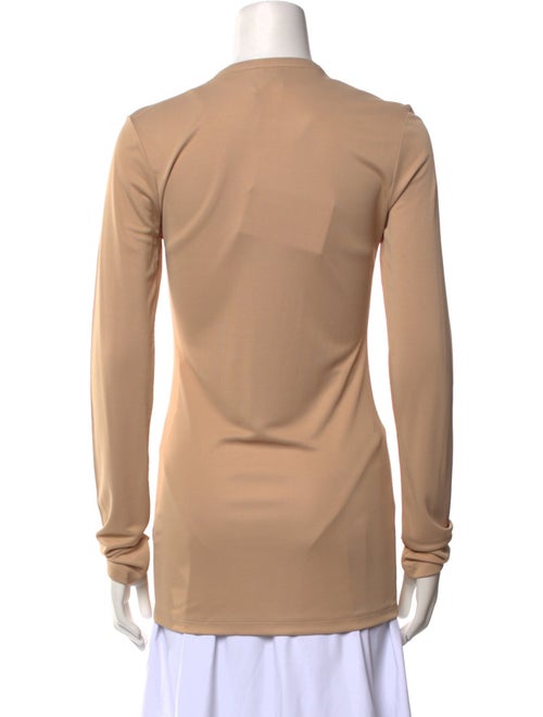 Khaite Mock Neck Long Sleeve Polo