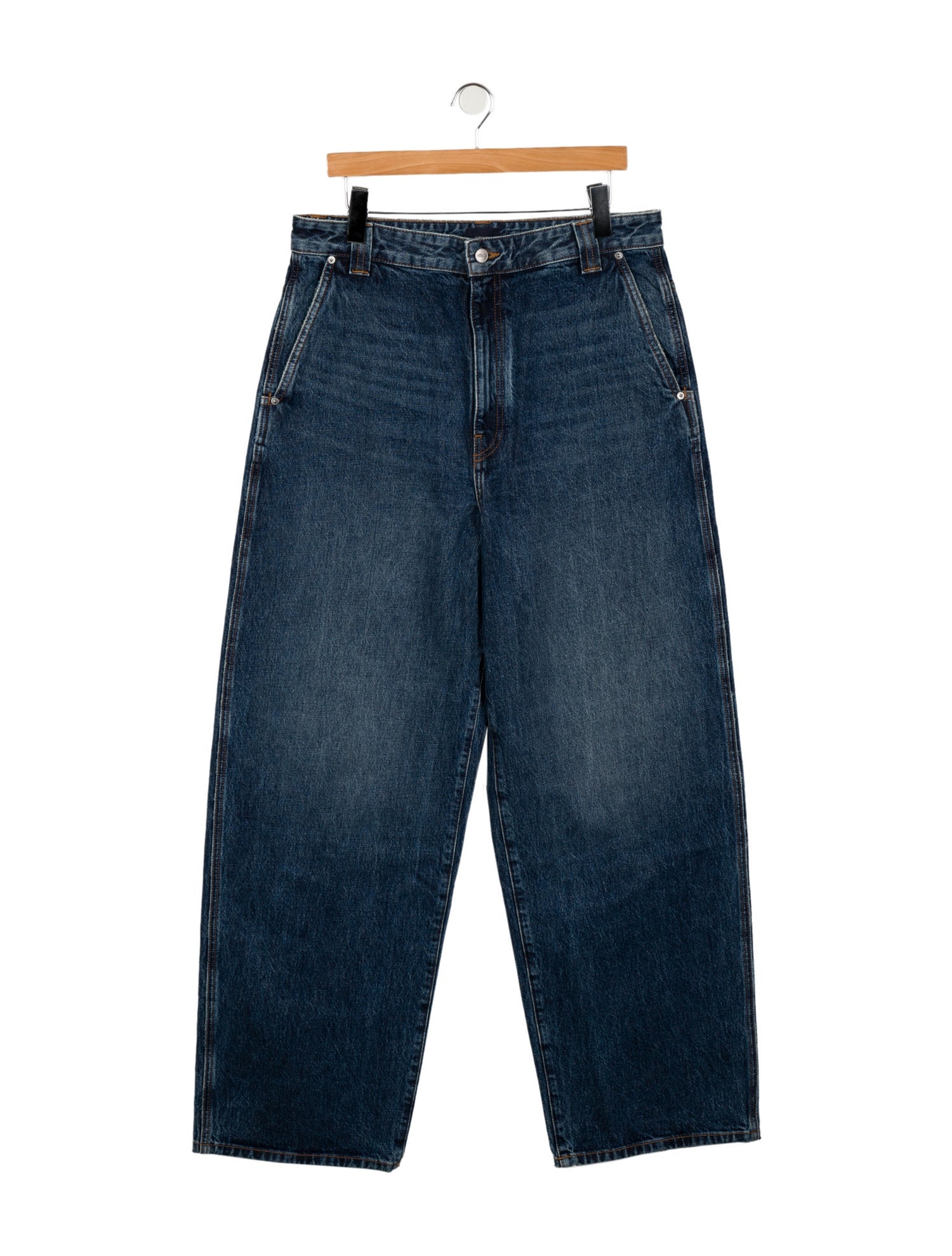 Khaite High-Rise Wide Leg Jeans