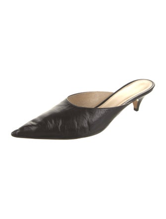 Khaite Leather Mules