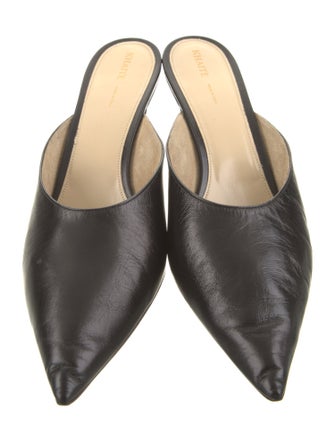 Khaite Leather Mules
