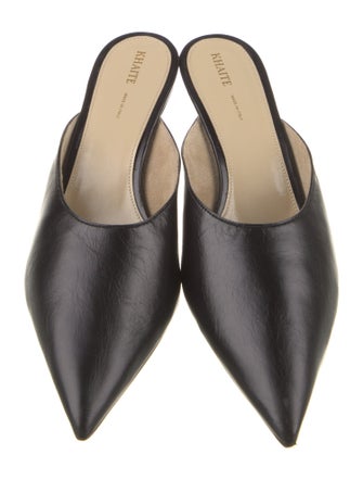 Khaite Leather Mules