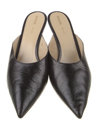 Khaite Leather Slides