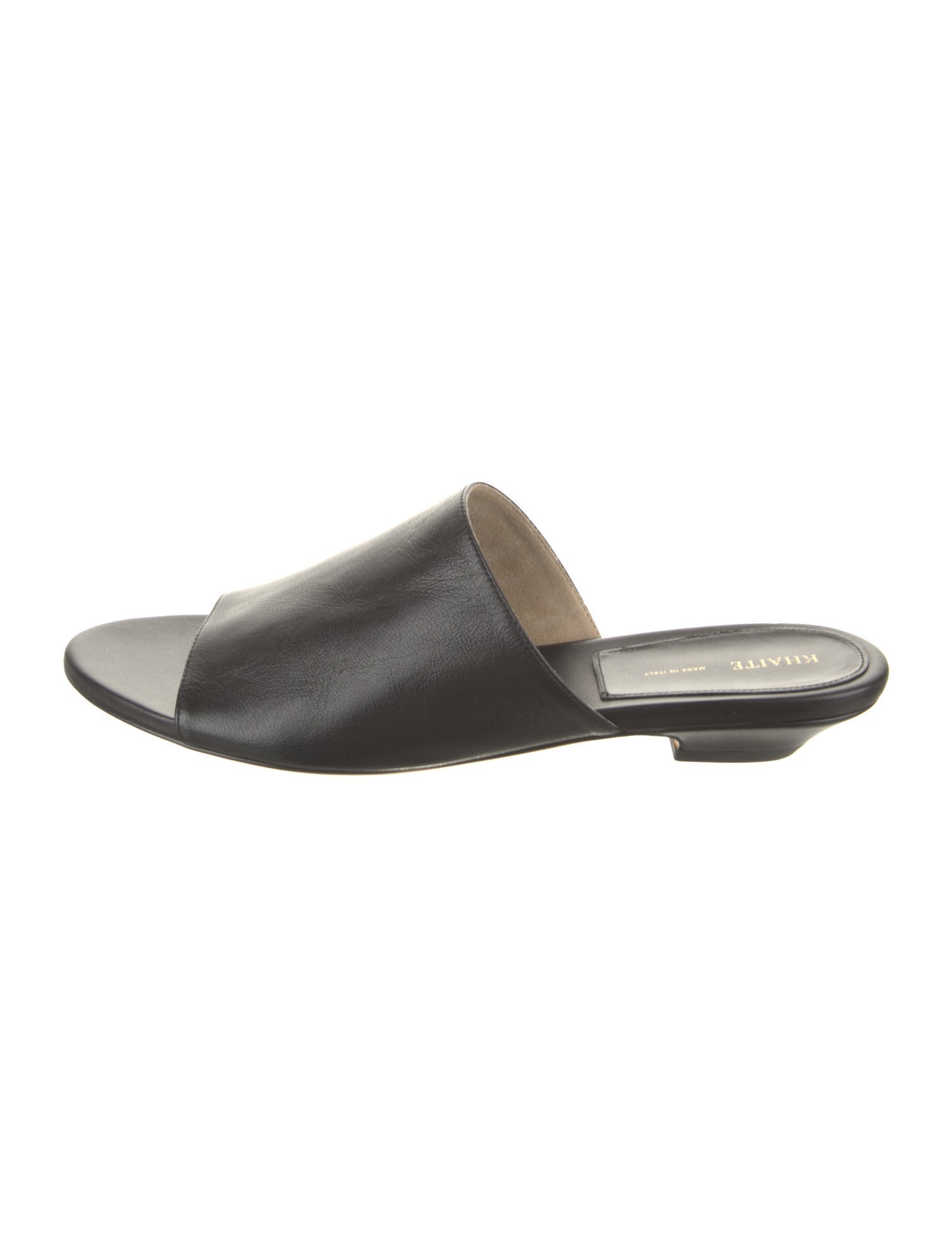 Khaite Leather Slides
