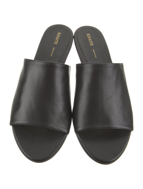 Khaite Leather Slides