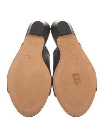 Khaite Leather Slides