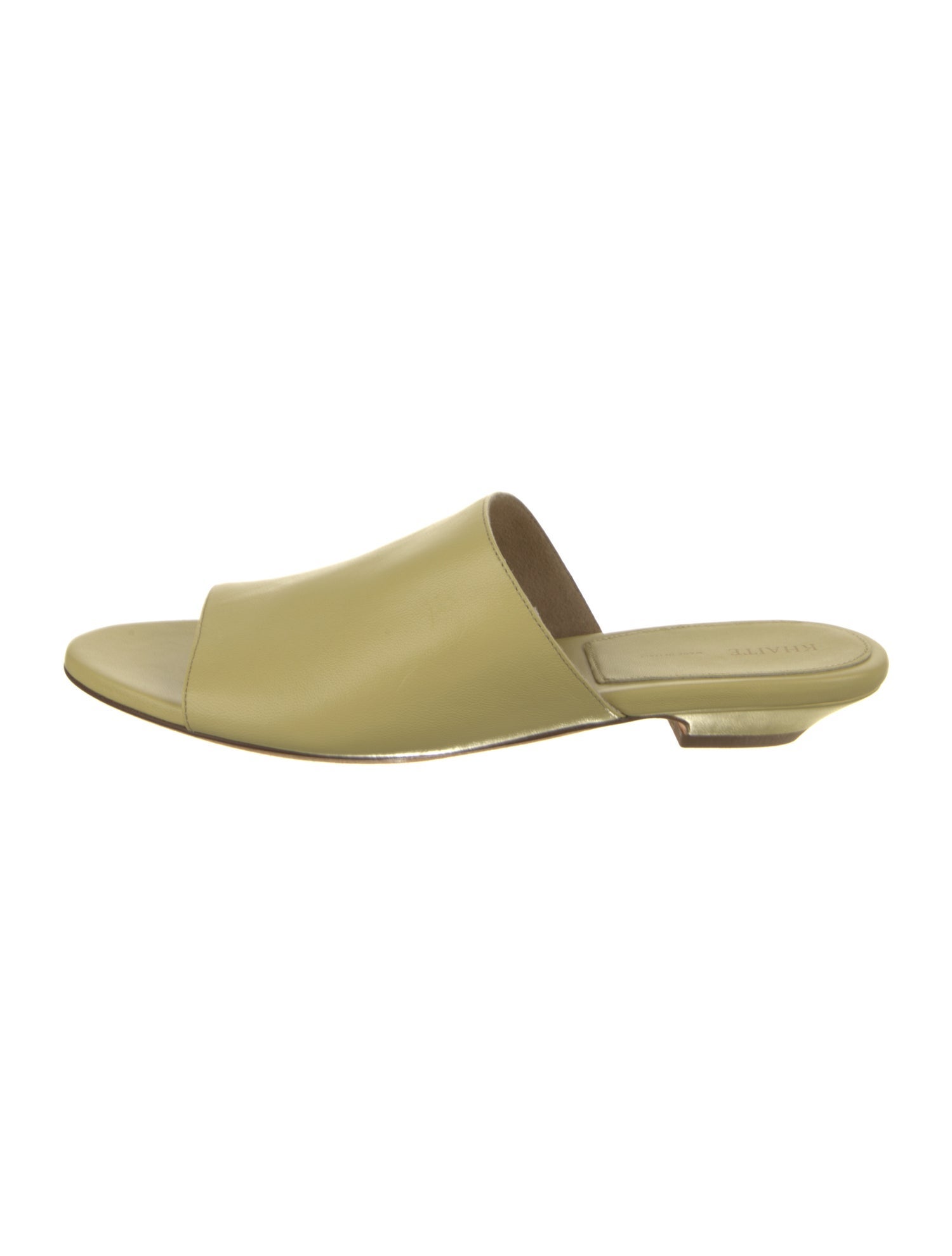 Khaite Leather Slides