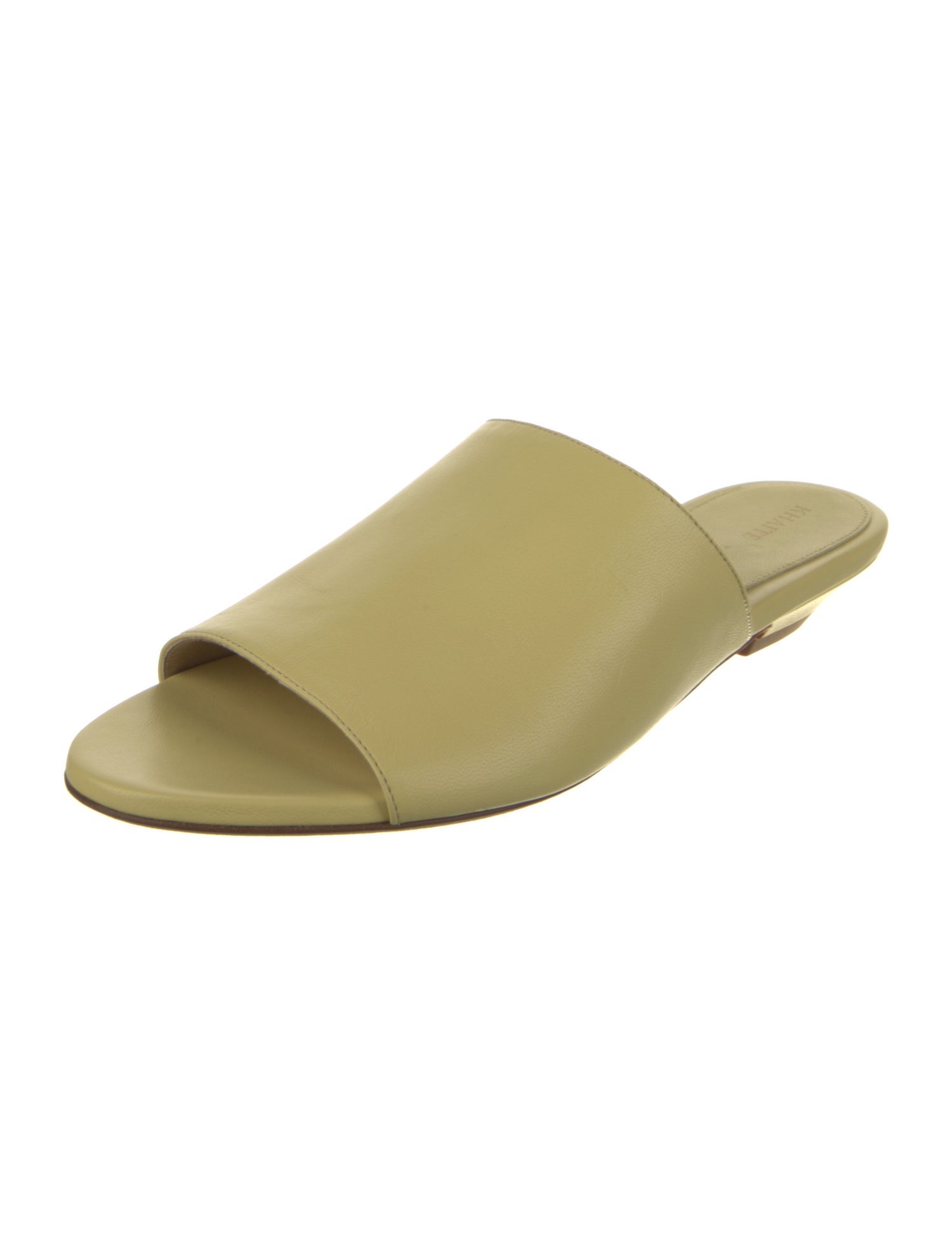 Khaite Leather Slides