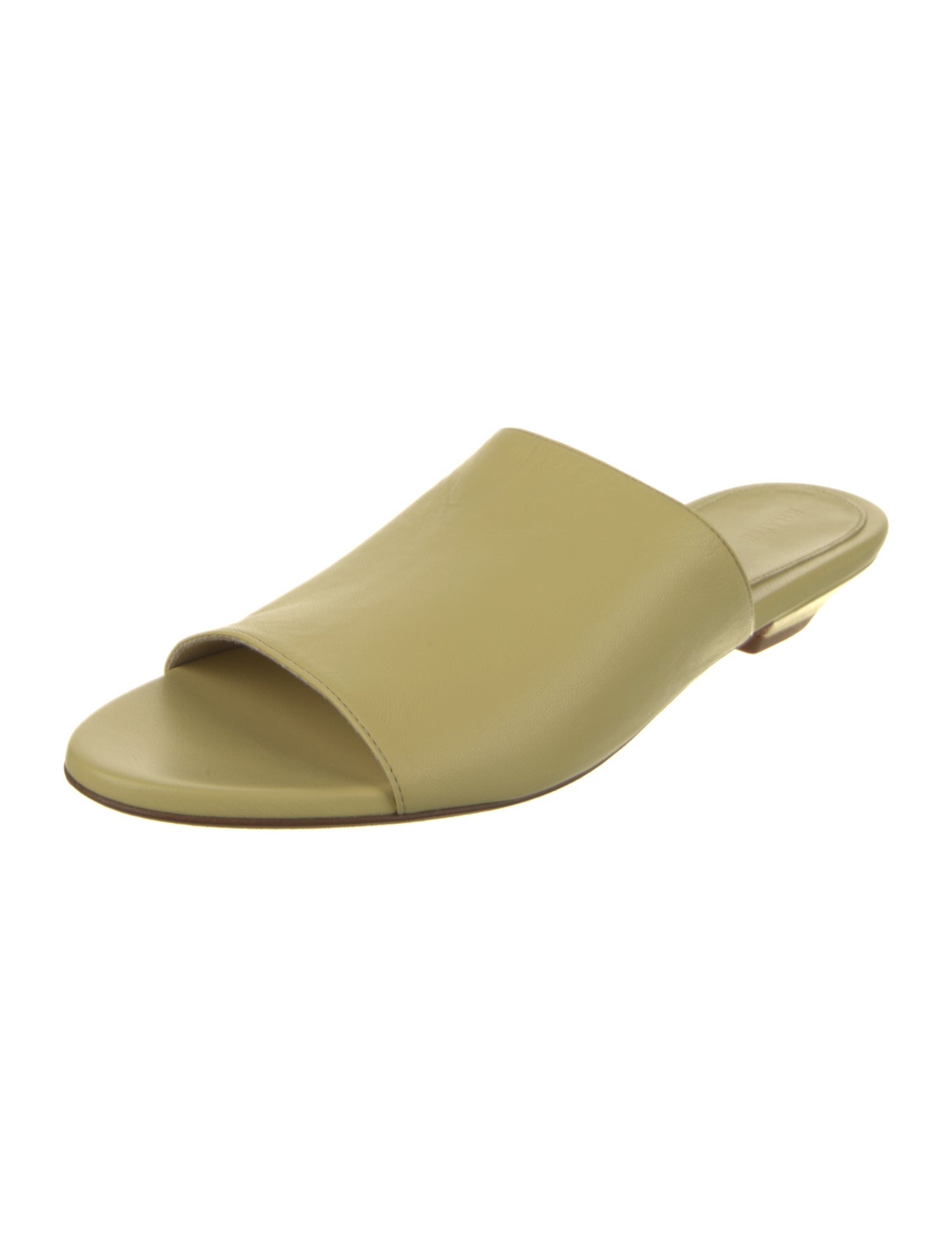 Khaite Leather Slides