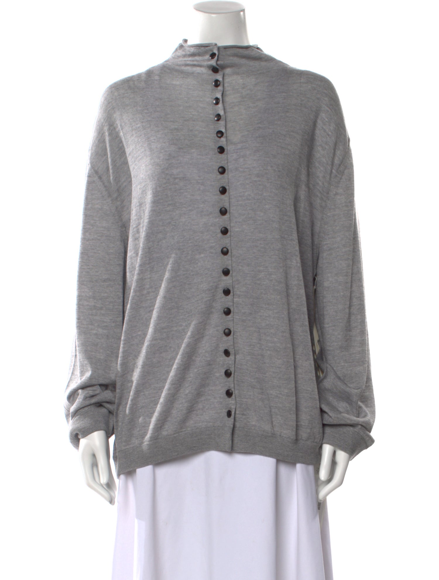 Khaite Wool Mock Neck Sweater