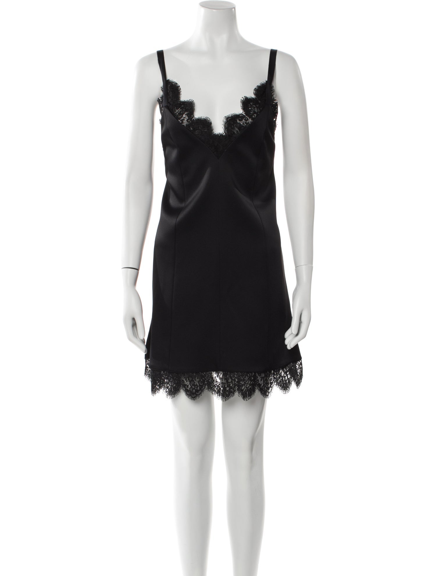 Khaite Square Neckline Mini Dress