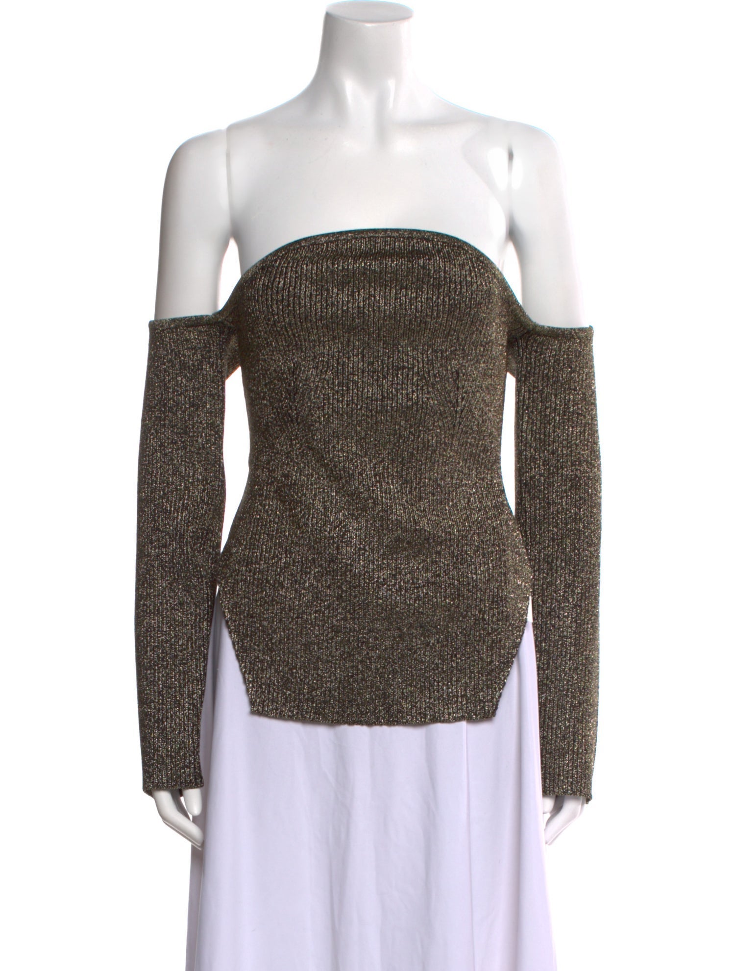 Khaite Off-The-Shoulder Long Sleeve Top w/ Tags