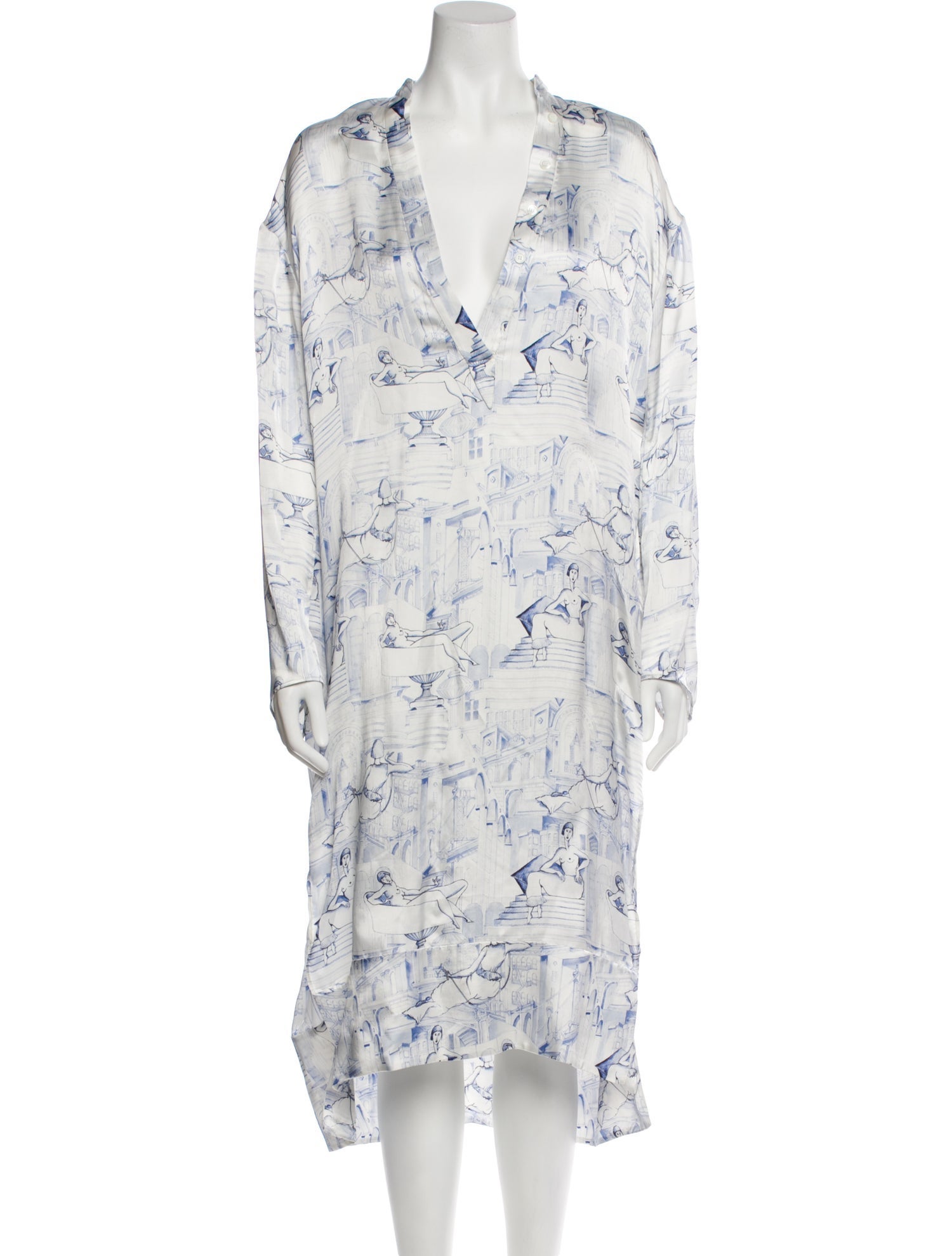 Khaite Printed Long Dress w/ Tags