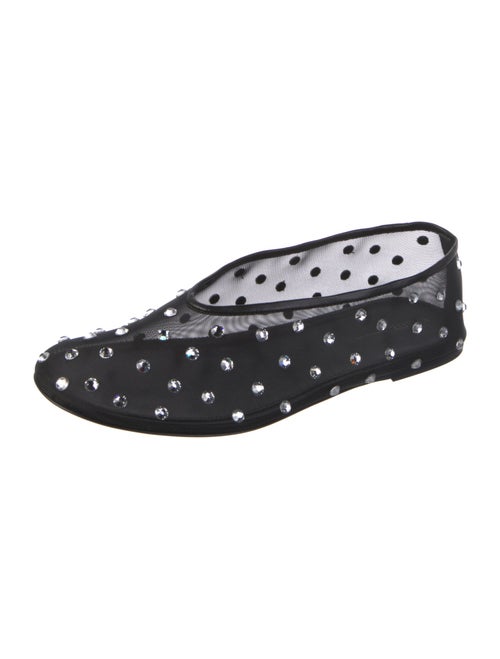 Khaite Mesh Printed Ballet Flats
