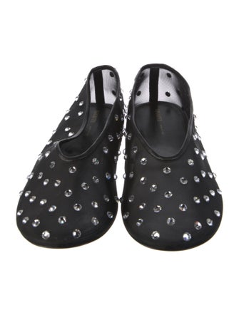 Khaite Mesh Printed Ballet Flats