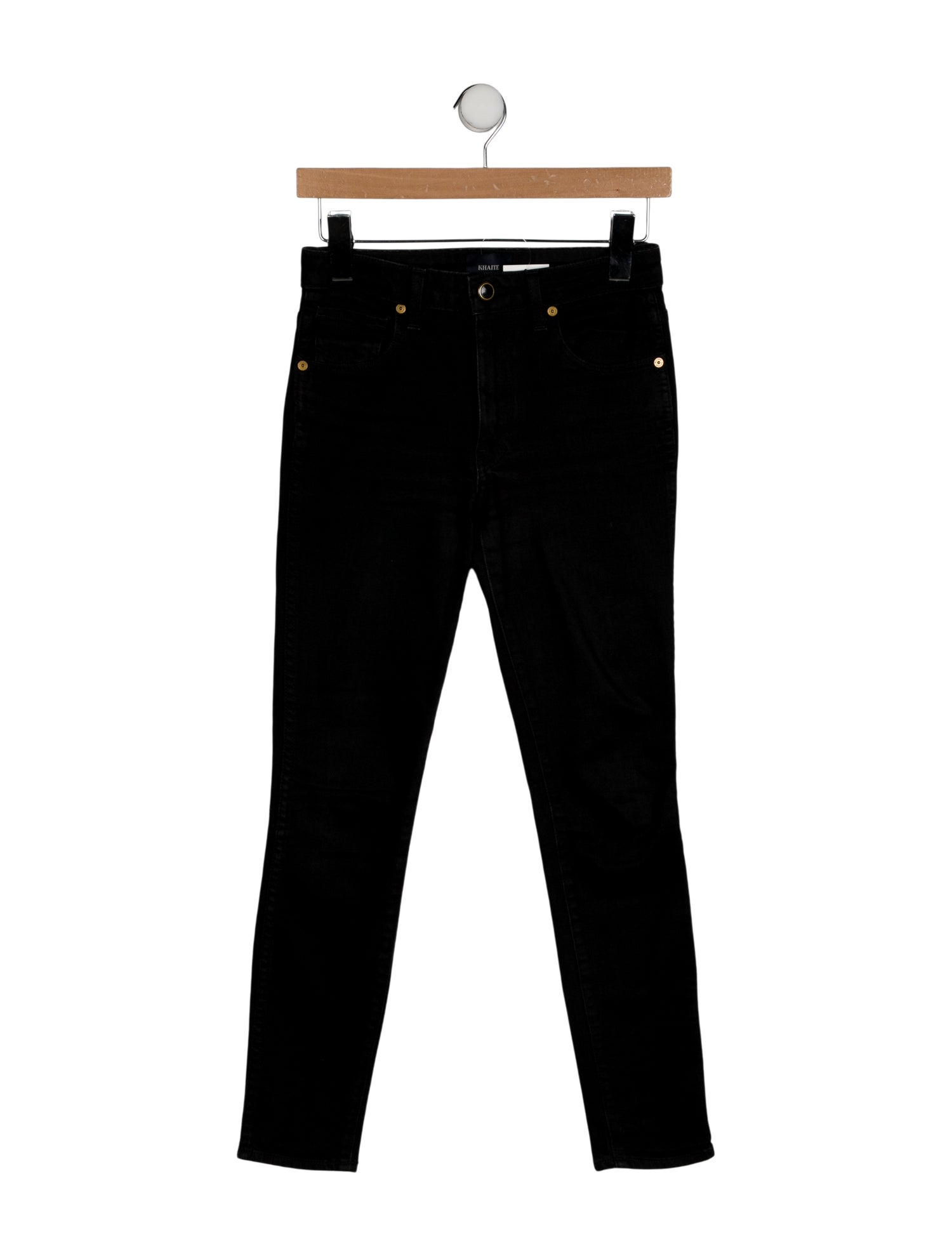 Khaite Mid-Rise Skinny Leg Jeans