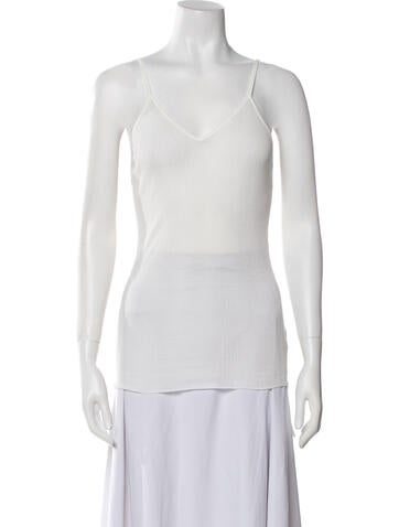 Khaite Tops V-Neck Sleeveless Top M