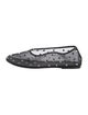 Khaite Mesh Crystal Embellishments Ballet Flats