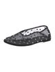 Khaite Mesh Crystal Embellishments Ballet Flats