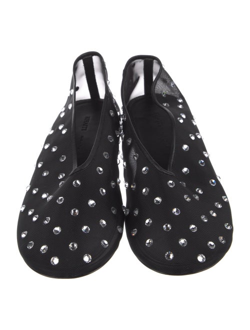 Khaite Mesh Crystal Embellishments Ballet Flats