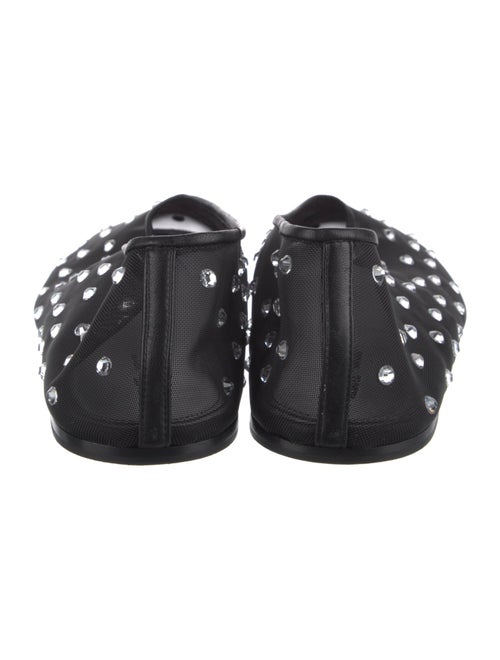 Khaite Mesh Crystal Embellishments Ballet Flats