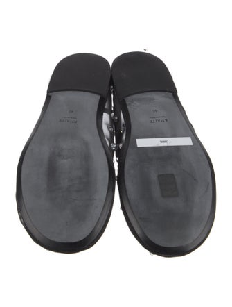 Khaite Mesh Crystal Embellishments Ballet Flats