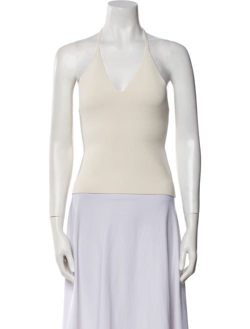 Khaite Cashmere V-Neck Crop Top