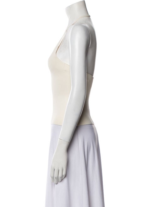 Khaite Cashmere V-Neck Crop Top