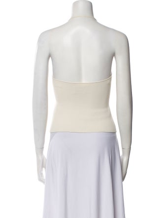 Khaite Cashmere V-Neck Crop Top