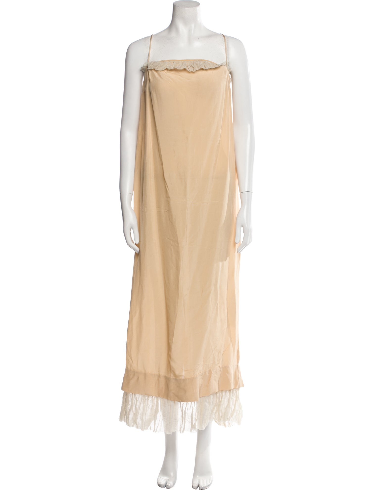 Khaite Square Neckline Long Dress