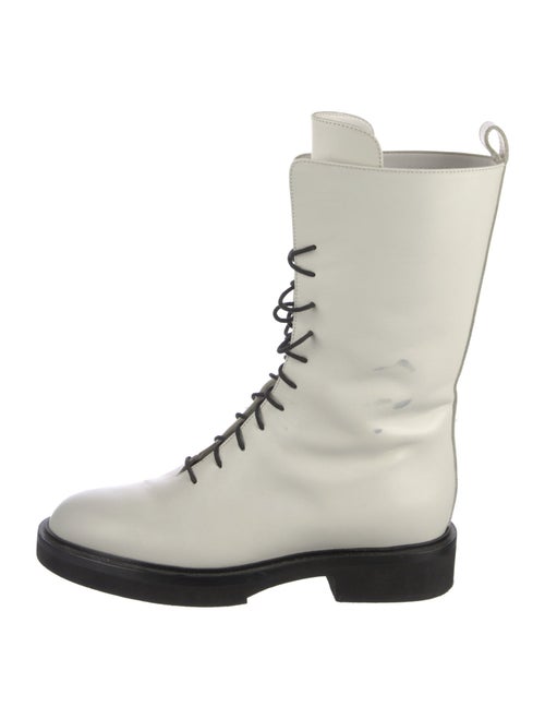Khaite Leather Combat Boots