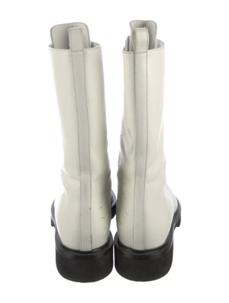 Khaite Leather Combat Boots