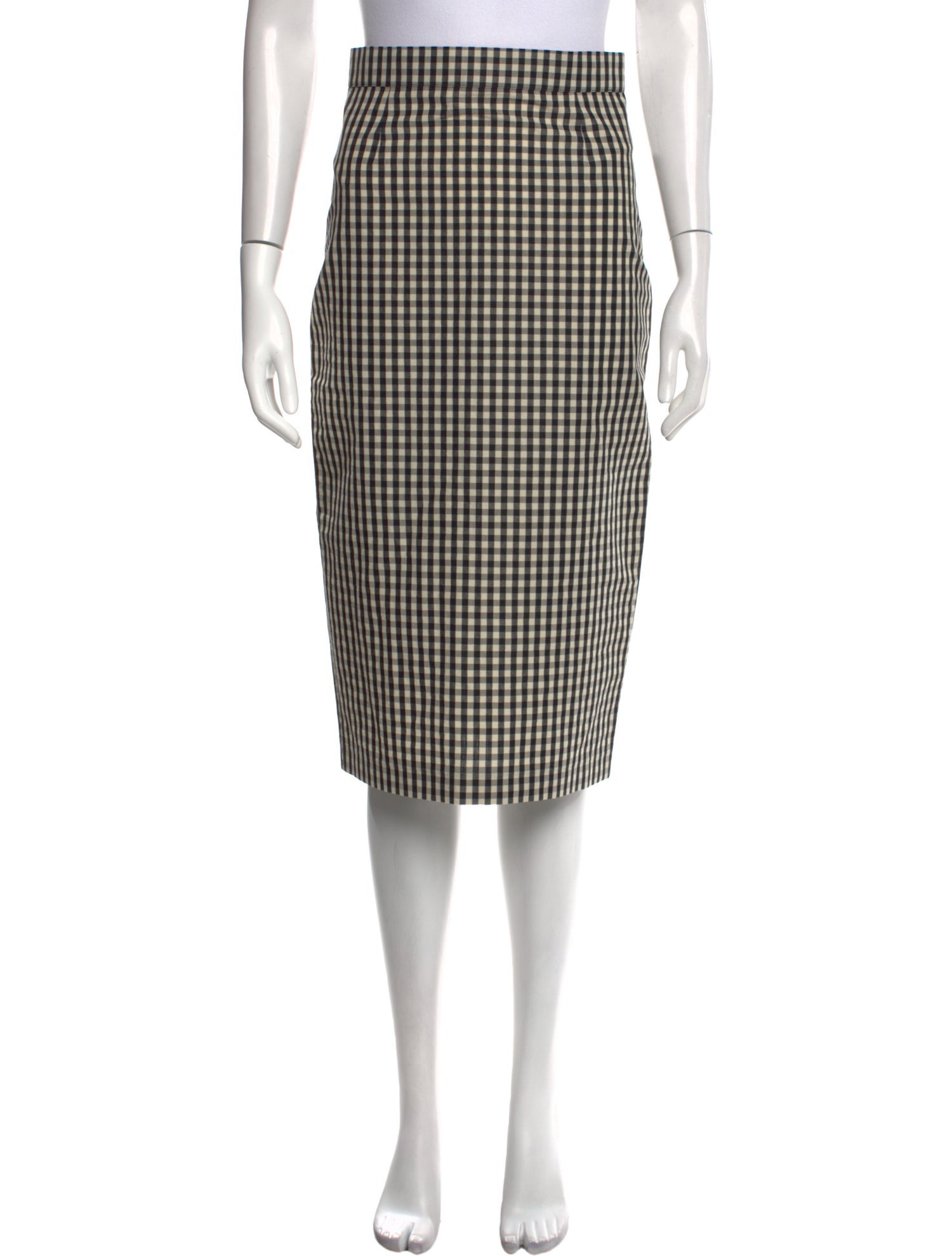 Khaite Plaid Print Knee-Length Skirt