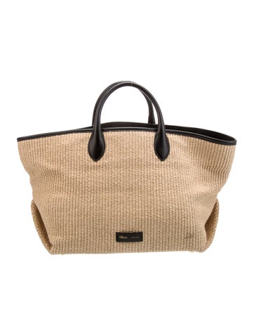 Khaite Totes Raffia Suitcase