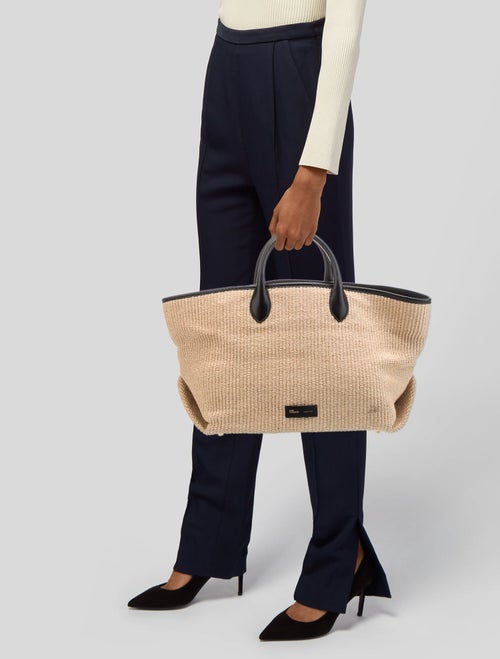 Khaite Raffia Suitcase