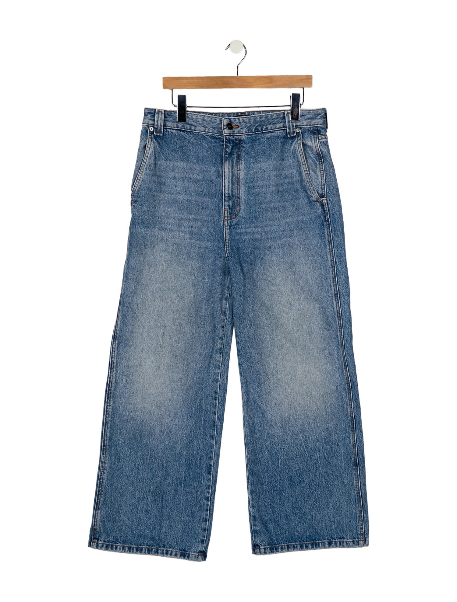 Khaite High-Rise Wide Leg Jeans