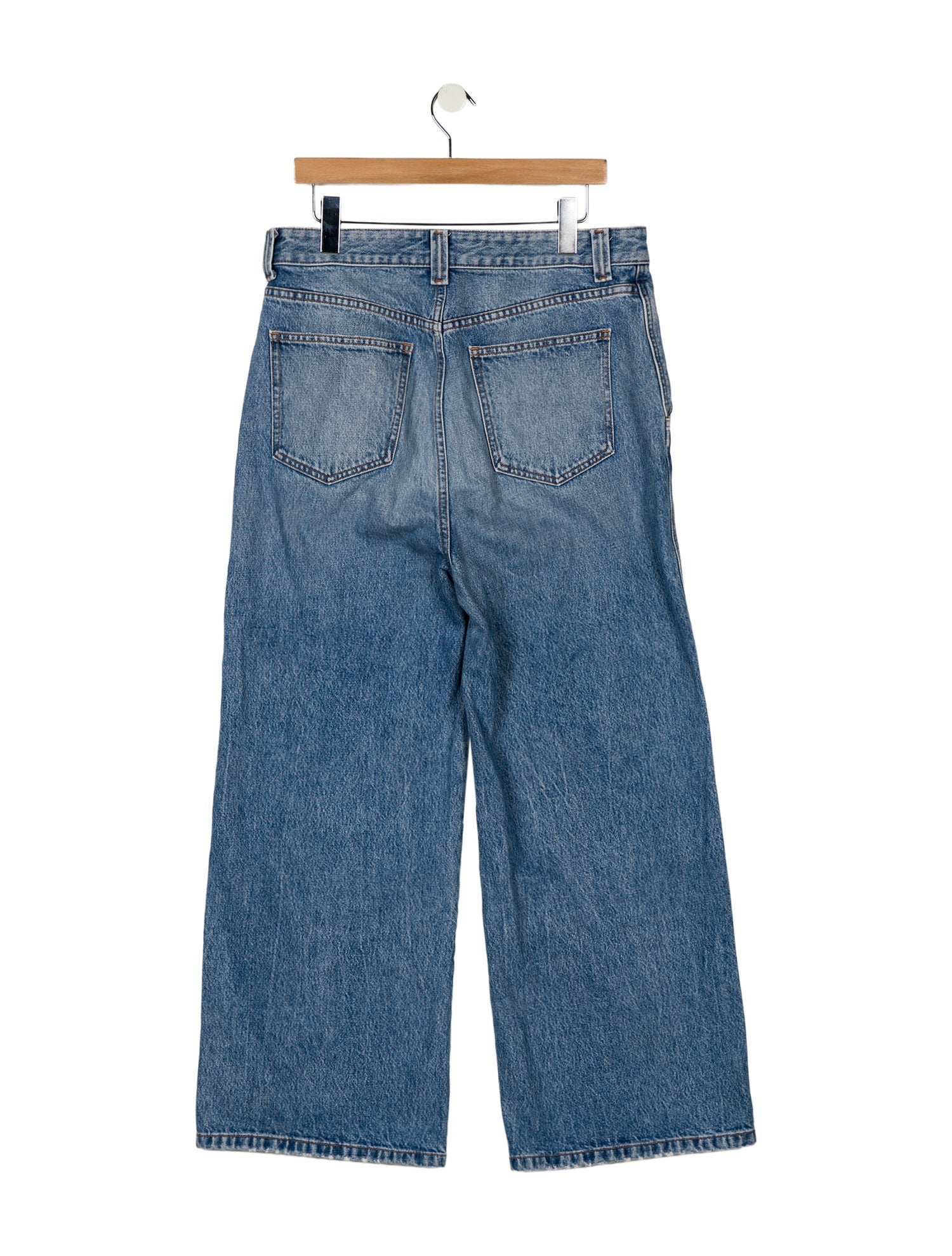 Khaite High-Rise Wide Leg Jeans