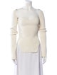 Khaite Square Neckline Long Sleeve Top