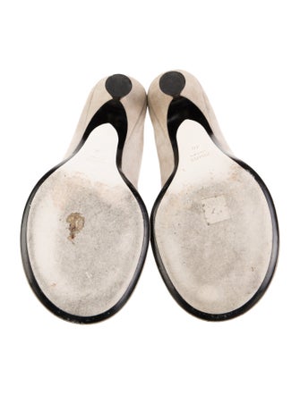 Khaite Suede Leather Trim Embellishment Slides