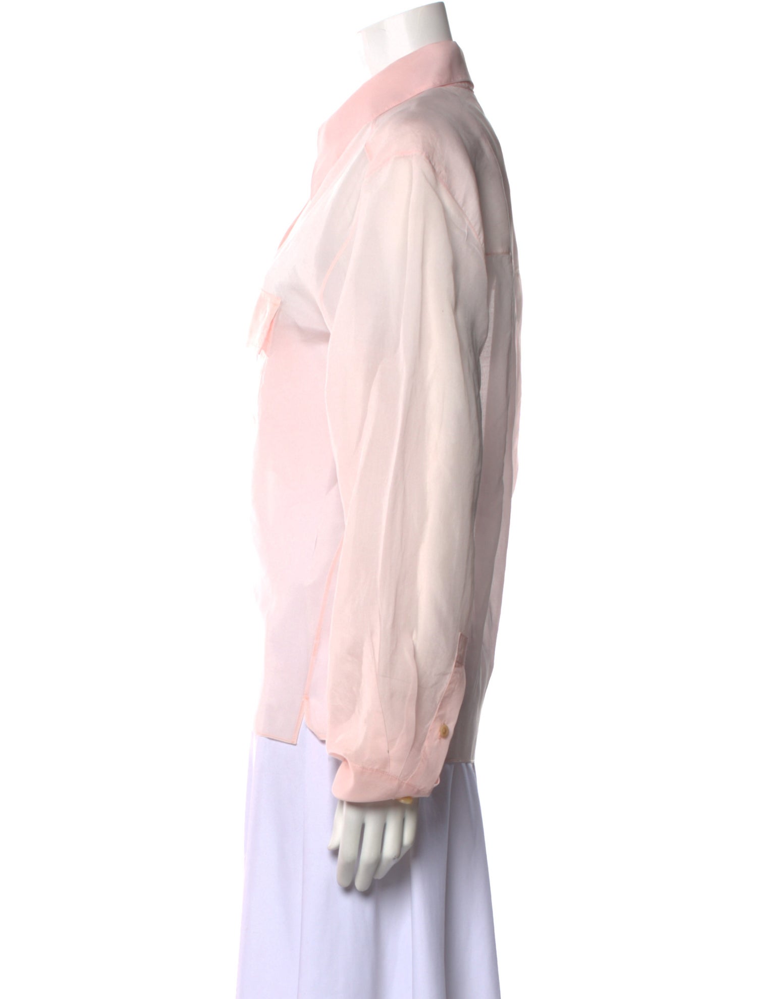 Khaite Long Sleeve Button-Up Top