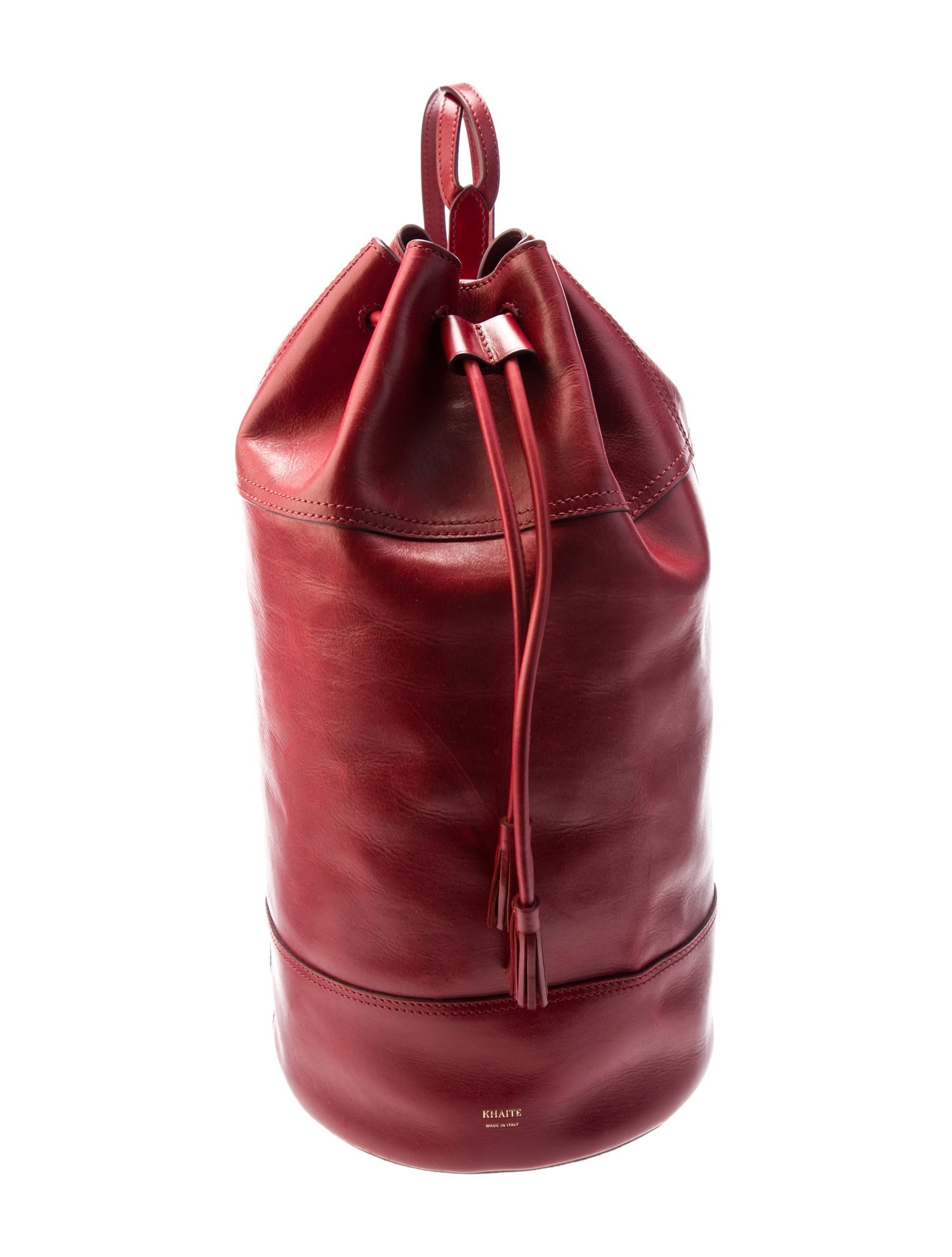 Khaite Leather Bucket Bag
