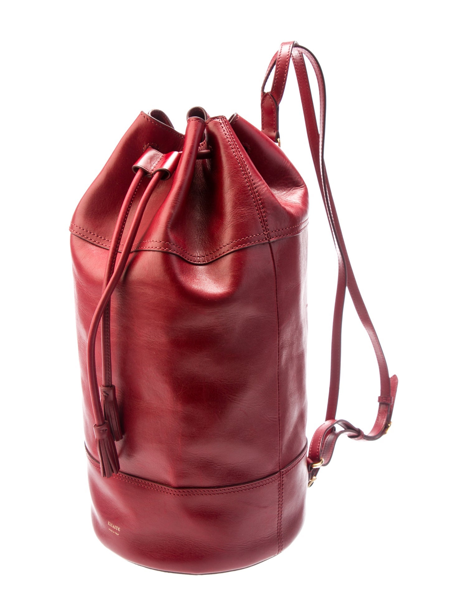 Khaite Leather Bucket Bag