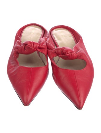 Khaite Leather Mules