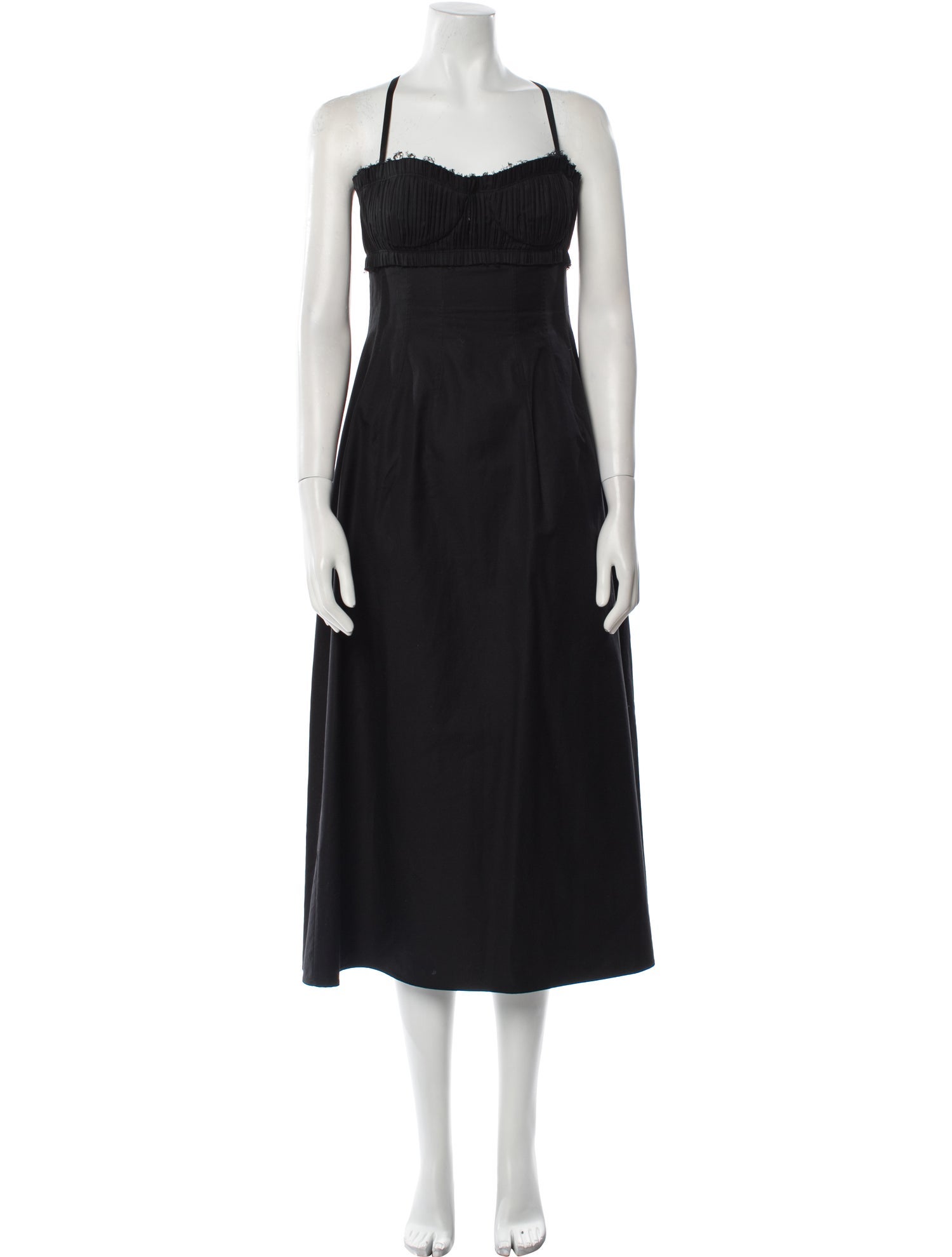 Khaite Square Neckline Midi Length Dress