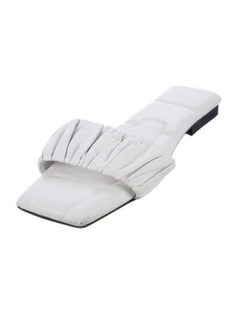 Khaite Leather Slides