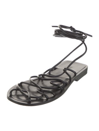 Khaite Leather Gladiator Sandals