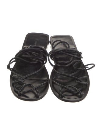 Khaite Leather Gladiator Sandals