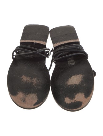 Khaite Leather Gladiator Sandals